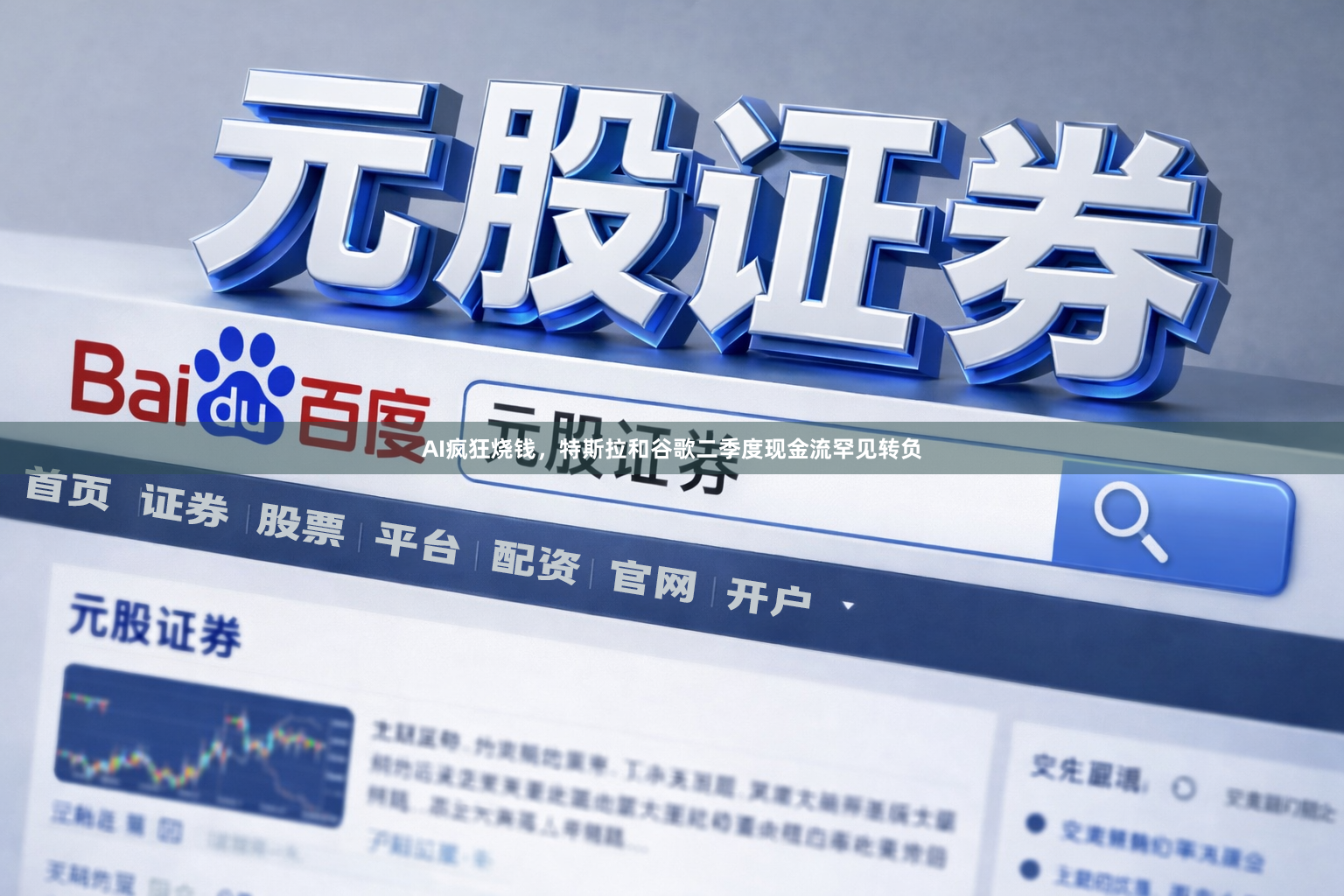 AI疯狂烧钱，特斯拉和谷歌二季度现金流罕见转负