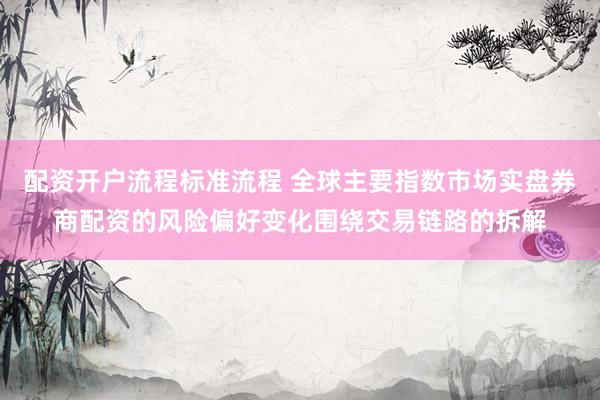 配资开户流程标准流程 全球主要指数市场实盘券商配资的风险偏好变化围绕交易链路的拆解